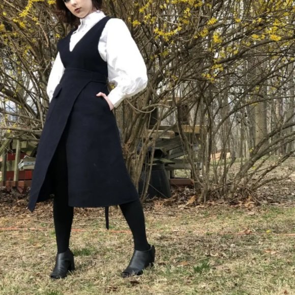 Goen.J Wool Pocket Wrap Dress - Picture 5 of 13